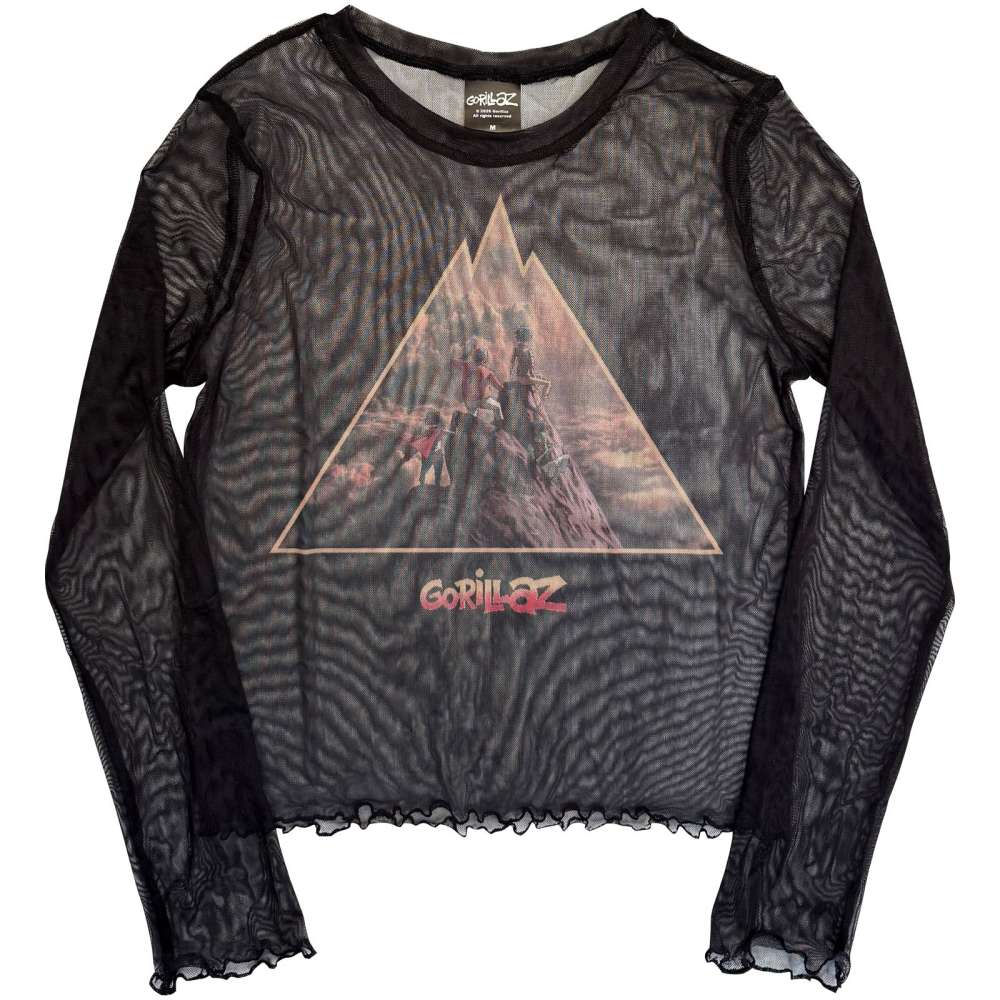 Gorillaz - The Mountain Crop top - Black